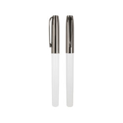 Gift Set of Roller and Ball Pen - White