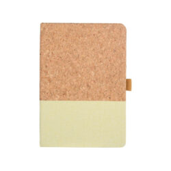 BORSA - eco-neutral A5 Cork Fabric Hard Cover Notebook and Pen Set - Green - Image 3