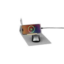 BLACE - CHANGE ZERO Recycled PU 15W Wireless Mousepad & Desk Organizer - Grey