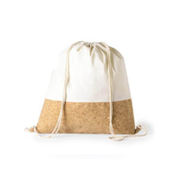 VOLGA - eco-neutral Recycled Cotton/Cork Drawstring Bag