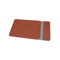 CAMDEN - Giftology 14" Felt Laptop Sleeve With 15W Magnetic Charger - Tan - Image 3