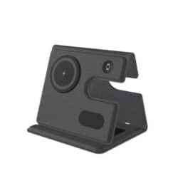 PLANA - CHANGE ZERO Recycled 3-in-1 Wireless Charger Station - Black
