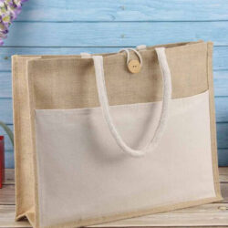 UAE Day Jute Bags with Cotton Pocket and Handle - Image 3