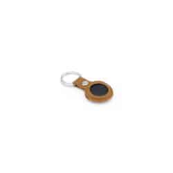 LEEVI - Santhome® PU Keychain with Santhome Tag pocket - Tan - Image 3