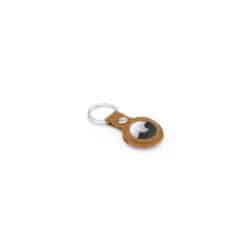 LEEVI - Santhome® PU Keychain with Santhome Tag pocket - Tan - Image 4