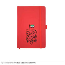 UAE Day PU Notebooks with Pen Holder - Image 4