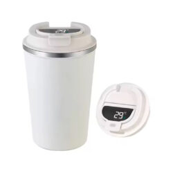 Itsuki - Double Wall Insulated Coffee Mug with Temprature Display - White