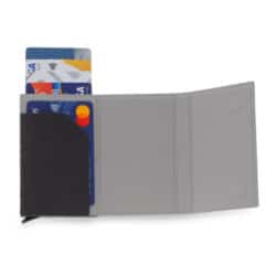 TESSIN - CHANGE ZERO Sustainable Gift Set with Refillable Notebook, Pen & Cardholder - Black - Image 3