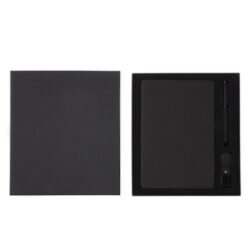 LENZEN - CHANGE ZERO Sustainable Gift Set with Refillable Notebook, Pen & USB Keychain - Black - Image 3