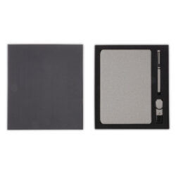 LENZEN - CHANGE ZERO Sustainable Gift Set with Refillable Notebook, Pen & USB Keychain - Grey - Image 3