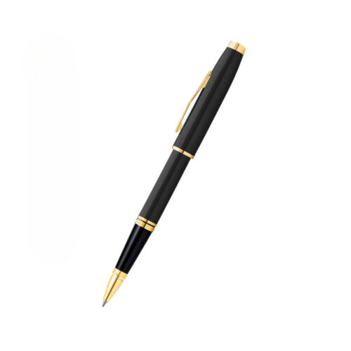 Coventry Classic Black Lacquer with Gold Tone Appointments Rollerball Pen