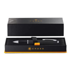Cross Calais™ Matte Black with Polished Chrome Appointments Selectip Rollerball Pen - Image 4