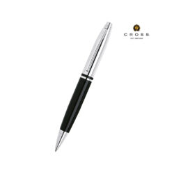Cross Calais™ Chrome/Black Lacquer with Polished Chrome Appointments Ballpoint Pen