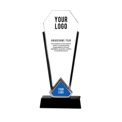 Aentur | 11574SL Trophy with Silver Edge and Black Base