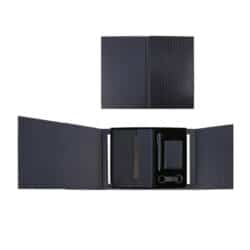 BUSINESS SET – Premium 5-Piece Professional Gift Set with PU Notebook, Metal Pen, Card Holder & Keychain in Elegant Box - Image 4